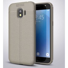 MobaxAksesuar Samsung Galaxy J2 Pro 2018 Kılıf Deri Tarzı Niss Silikon Case