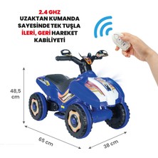 UJ Toys Ujtoys  Uzaktan Kumandalı Akülü Atv 6V Ranger-Siyah