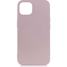 Case 4U Apple iPhone 13 Mini Kılıf Lansman Içi Kadife Soft Yumuşak Dokulu Liquid Silikon Rose Gold