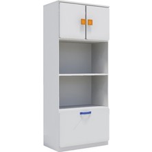 Woody Life 2 Kapaklı 2 Çekmeceli Çocuk Odası Anaokulu Kreş Dolap Meslek Temalı