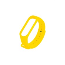 Oso Kordon Xıaomı Mi Band 5/6  Uyumlu Silikon Kordon - Sarı - Tek Beden