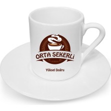 BK Kişiye Özel Orta Şekerli Türk Kahvesi Fincanı - 1