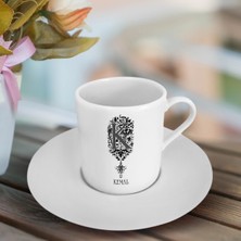 BK Kişiye Özel K Harfli Türk Kahvesi Fincanı (Model 1)