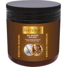 Naturix Tuzsuz Keratin ve Günlük Bakım Şampuanı 600 ml + 2 Adet Keratin Saç Maskesi 500 ml