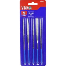 Vinko Elmas Eğe Takımı Izole Saplı 5 Parça 30 x 140 mm