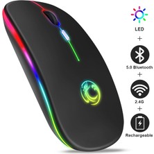 Westemory Kablosuz Bluetooth Rgb Şarj Edilebilir Fare (Yurt Dışından)