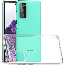 Caseart Samsung Galaxy S20 Fe Kapak Sert Silikon Şeffaf Kılıf