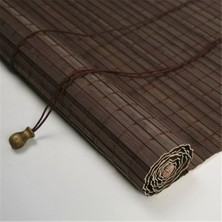 Bahçem Bambu Stor Perde 60 x 180 cm Koyu Kahverengi