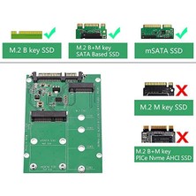 PlatoonMsata Sata Çevirici M.2 B Key SSD Sata Çevirici M2 Ngff Sata Konverter