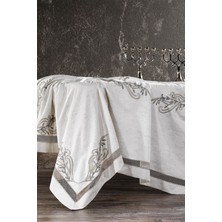 Zebra Casa Tiara Gri Masa Örtüsü Seti