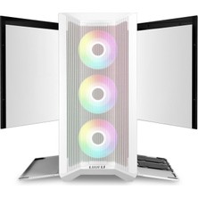 Lıan Lı 011 Lancool Iı Mesh RGB Whıt Mıdı Atx Kasa