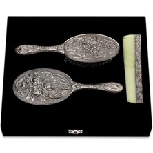 Gumush Gümüş Ayna Tarak Fırça Takımı - 3 Parça