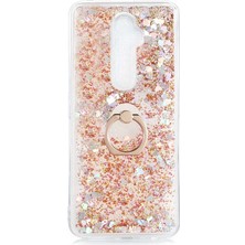 Dlrcase Oppo Reno 2z Kılıf Milce Sulu Yüzüklü Silikon Arka Kapak Gold