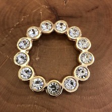 Gürçay Hırdavat Laruni Taşlı Kulp 32MM (2 Adet) Altın