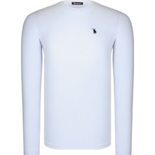Dewberry Ikili Set T8588 Dewberry Yuvarlak Yaka Erkek -Beyaz-Antrasit