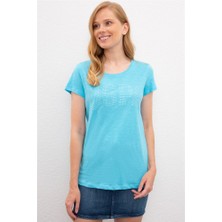U.S. Polo Assn. Kadın T-Shirt Turkuaz