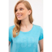 U.S. Polo Assn. Kadın T-Shirt Turkuaz
