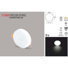 Cata CT-5660 10W X-Plus Slım LED Panel(G.ışığı) Cata
