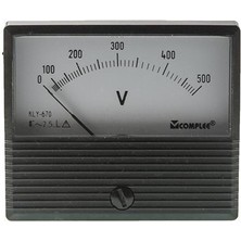 Complex 500V Analog Voltmetre - Panel Tipi Ölçü Aleti KLY-T670