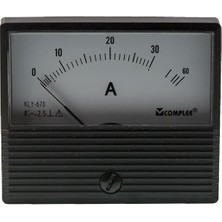 Complex 30A Analog Ampermetre - Panel Tipi Ölçü Aleti KLY-T670