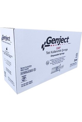 Genject Steril Dental Enjektör 2,5 cc 3p 27G x 40MM 250 Adet