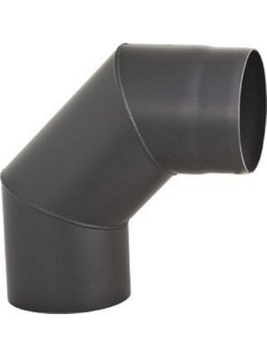 Darco Soba Borusu 90 Derece Dirsek 20 cm Çap Çelik Sac  2 mm Kalınlık Antrasit
