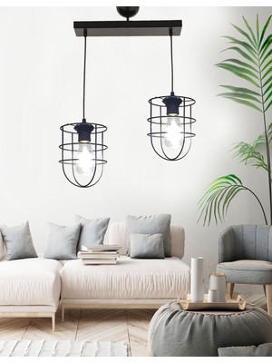 Etsylight Lampy Sıralı 2  Mutfak Avize, Yemek Odası, Salon Avize