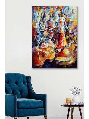 Hediyeler Kapında 70X100 Sürreal Sanat Duvar Kanvas Tablo