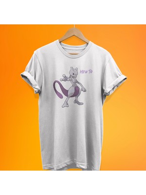 Remonz Pokemon Newto Baskılı %100 Pamuk Oversize T-Shirt Büyük Beden Tişört
