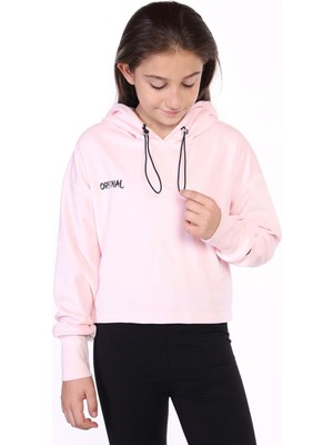 Toontoy Kids Toontoy Kız Çocuk Kapüşonlu Kadife Sweatshirt