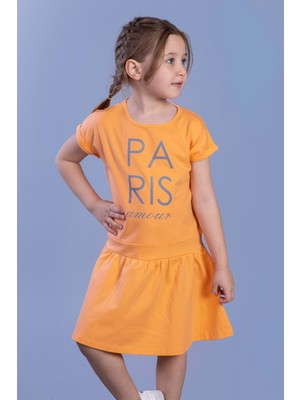 Toontoy Kids Toontoy Kız Çocuk Reflektör Baskılı Elbise