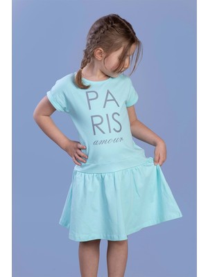 Toontoy Kids Toontoy Kız Çocuk Reflektör Baskılı Elbise