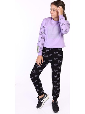 Toontoy Kids Toontoy Kız Çocuk Reflektör Baskılı Eşofman Takımı