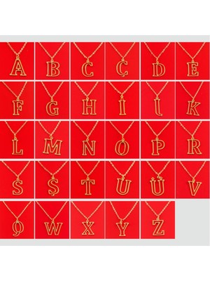 Feryal Prinç Harfli Kolye