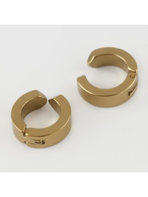 Feryal Mıknatıslı Çelik Erkek Küpe (Kıstırmalı) 2 Adet