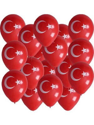 Partipan Ay Yıldız Baskılı Balon 100 Adet