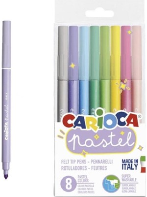 Carioca Pastel Süper Yıkanabilir Keçeli Boya Kalemi 8'li