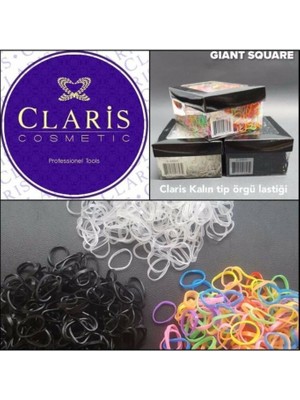 Claris Saç Örgü Lastiği 1 Paket Siyah