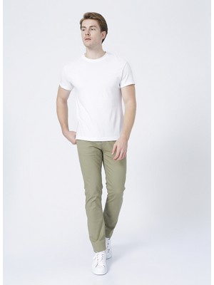 Limon Slim Fit Düz Erkek Chino Pantolon