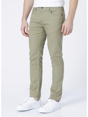 Limon Slim Fit Düz Erkek Chino Pantolon