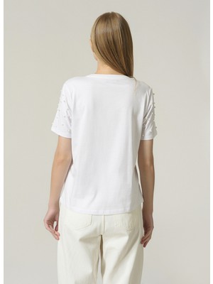 People By Fabrika T-Shirt, Xs, Beyaz