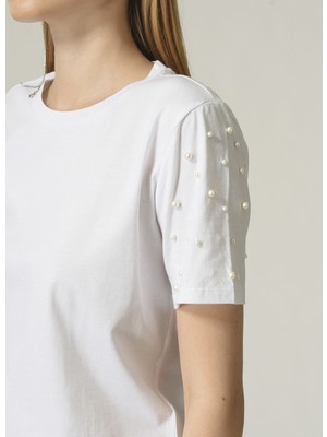 People By Fabrika T-Shirt, Xs, Beyaz
