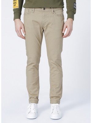 Limon Slim Fit Düz Erkek Chino Pantolon