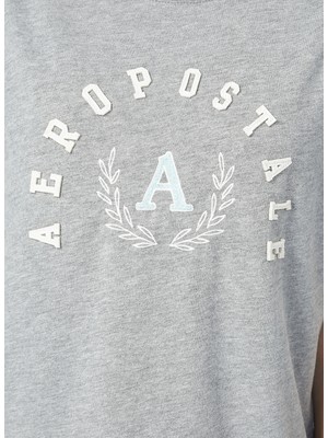 Aeropostale  Gri Melanj  Kadın T-Shirt