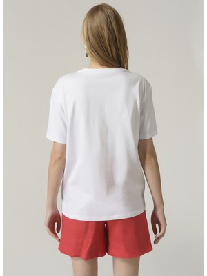 People By Fabrika T-Shirt, 42, Beyaz