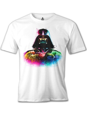 T-Shirt Darth Vader Beyaz Erkek Tshirt
