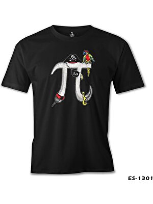 T-Shirt Matematik - Pi 4 Siyah Erkek Tshirt