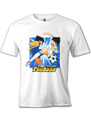 Llord T-Shirt T-Shirt Tsubasa - Captain  Beyaz Erkek T-Shirt