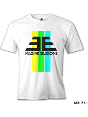 T-Shirt Imagine Dragons - Ee Beyaz Erkek Tshirt