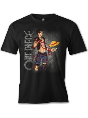 T-Shirt One Piece - Luffy Siyah Erkek Tshirt
